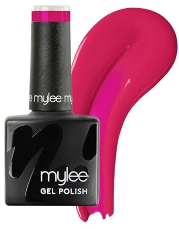 Mylee Gel Nail Polish 8ml [Watermelon Sugar] - UV/LED Soak-Off Nail Art Manicure Pedicure for Professional, Salon & Home Use [Pink Range] - Long Lasting & Easy to Apply