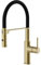 Lenz Küchenarmatur NALU in Gold - flexible Geschirrbrause mit 2 Strahlarten - Zweistufige Wassersparfunktion - Anti-Fingerabdruck Oberfläche und Montage von oben - 46070241