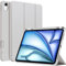 A-BEAUTY Funda Compatible con iPad Air 11 Pulgadas M3/M2 (2025/2024), iPad Air 5/4 (10,9, 2022/2020) con Portalápiz, Carcasa Antichoque, Soporte Trifold, Auto-Reposo/Activación, Plata