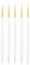 ZEOHBETY Nail Art Brushes, 5Pcs Nail Art Liner Brushes, Dotting Pen Tools, Painting Art Design Brush Set for Long Lines, Thin Details, Fine Drawing Sizes 7/9/11/15/22mm, White