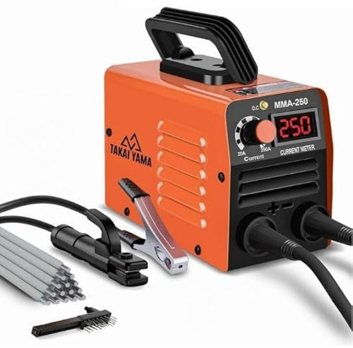 Maquina de Soldar Portátil 1,5 kg | Mini Soldador Inverter 250V | Pantalla LED | MMA + LIFT TIG | Electrodos 1,6–2,5 mm | Soldadura Profesional Compacta
