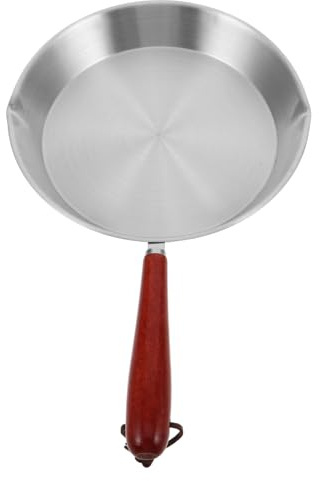 ROMISBABA sartén bistec al wok molde para hacer panqueques sartenes antiadherentes creador de huevos fritos Frey wok sartenes de cocina antiadherente Acero inoxidable Plata