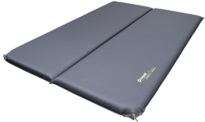 Outwell Dreamcatcher Lite Double Self-Inflating Sleeping Mat for 2 People, Adults, Teens & Kids, Inflatable, Lightweight, Durable SIM Air Bed (Grey)