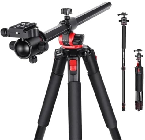 Compatible For DSLR Cameras, N284L+G0 Aluminum Tripod And Monopod 2 In 1 With Ball Head(79 Inch)