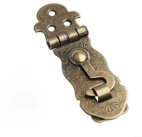 Jonikuper Riegel aus Eisen im Retro-Stil für Koffer, Truhe, Box und Möbel in Bronzeton