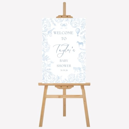 Personalised Baby Shower Welcome Board | Custom Baby Shower Sign | A2 Printed Rigid Foam Board | UK Made BS1