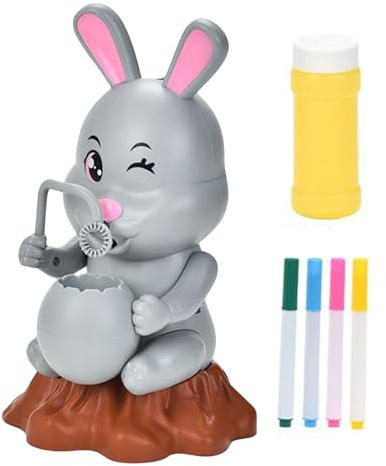 Seifenblasenmaschine - Leckdichter Bläser Spielzeug - DIY Bemalen Osterhase Seifenblasenmaschine | Für Kinder Outdoor Aktivitäten Geburtstag Hochzeit Party Geschenke Ostern Korb Füller