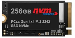 REALTECHNOLOGY SSD PCIe NVMe Gen 4 x 4 de 256 Go M2, unité à état solide interne, compatible avec les emplacements 2242, haute vitesse de transfert de données, pour un usage professionnel, garantie