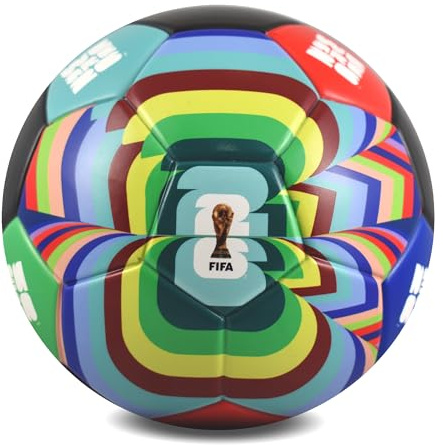 Hy-Pro FIFA World Cup 2026 Mini Airless Ball | Officially Licensed, World Cup Football with Official Design & Logo for Kids, Children's Play & Outdoor Fun, Size 2