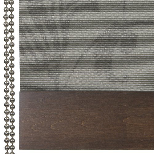 Liedeco Seitenzugrollo Dekor Natur 060 x 180 cm Dunkelbraun