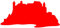 Samunshi® Aufkleber Veste Coburg Autoaufkleber 40 x 18,2cm hellrot