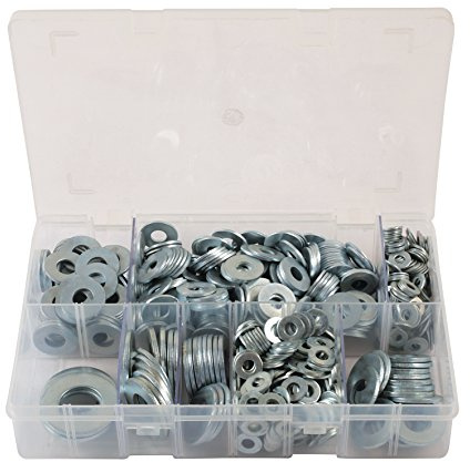 Connect 31863 Assorted Form C Flat Washers Box 800pc