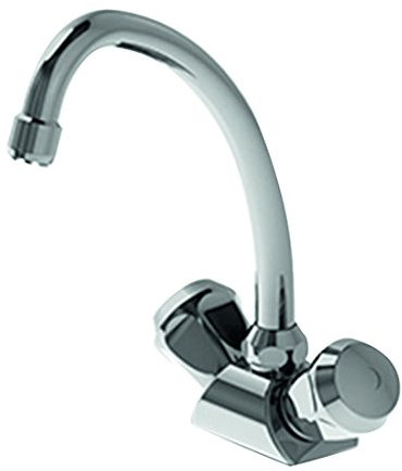 KWC 115.164 Z 014 C Zweigriffmischer Temp-bat. Standard ganzchrom A 200 B 195, Cu-Rohr