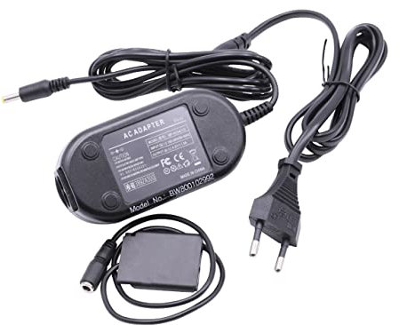 vhbw Fuente de alimentación Compatible con Nikon CoolPix S4100, S4150, S4300 cámara de vídeo, DSLR - Cable Red + acoplador CC, 2 m
