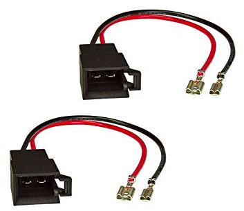 Baseline Connect 2 Paar - Lautsprecheradapterkabel kompatibel mit FIAT Citroen Dacia Opel Renault Seat Skoda Volvo VW