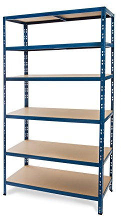 Dysell - CDF Regal 220x120x50 blau - Steckregal Lagerregal Schwerlastregal Büroregal Gartenregal Haushaltsregal