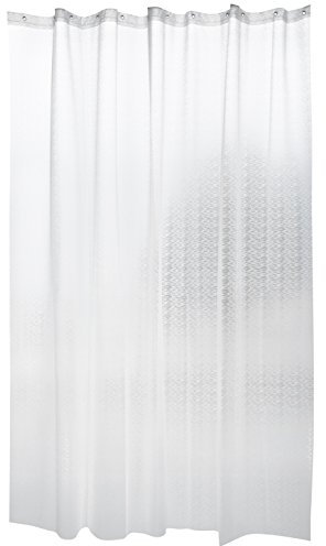 MSV Rideau de Douche EVA Kerry 180x200cm QUALITÉ Premium Transparent - Anneaux Inclus