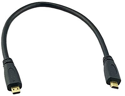 Seadream Câble d'extension micro HDMI haute vitesse plaqué or, câble micro HDMI type D mâle vers mâle