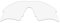 HKUCO Mens Replacement Lenses For Oakley M Frame Sweep Sunglasses Transparent Polarized