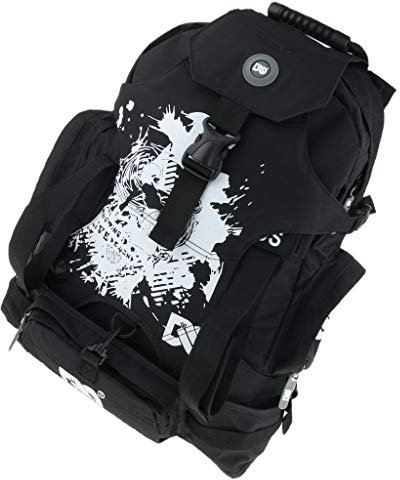 B Baosity Grande Zaino da Skate in Poliestere per Pattini in Linea, Scarpe da Pattinaggio Che Trasportano Attrezzature per L'organizzazione - Nero B, 53x36x19cm