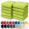 NatureMark 10er Pack Waschlappen | 100% Baumwolle | Frottier Seiflappen | Größe 30 x 30 cm | Frottee Seiftücher im 10er Pack Farbe: Apfel grün