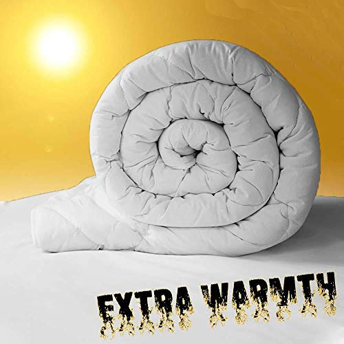 Value Comfort Home Heavy-Weight Extreme Warm 16.5 tog 100% Soft Silky Microfibre Feels Like Down Duvet Quilt King 16.5