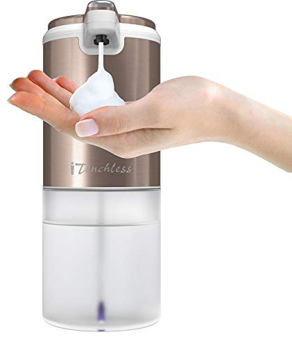 iTouchless Ultraclean - Dispenser per sapone in acciaio inox, 325 ml, colore: oro rosa