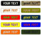 ArkiFACE 2 piezas, Rectangular, Etiqueta de nombre personalizada parche bordado insignia de sangre del militar