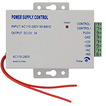 GXY Zugangskontrolle Netzschalter DC12V / 3A AC110~260V mit Zeitverzögerung, Druckknopf-SPDT, Druckknopf, EIN-AUS, Silber