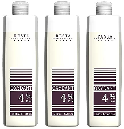 3er Resta Professional Creme Oxydant mit hoher Schutzwirkung 4% 200 ml