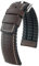 HIRSCH Uhren-Band Tiger L - modisches Premium-Lederband für Deine Armbanduhr - Braun - 20 mm