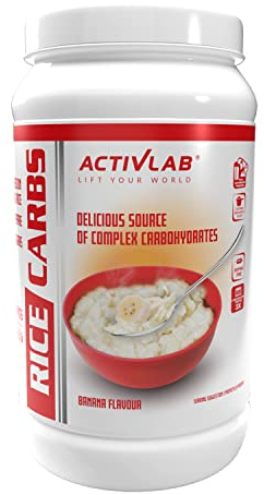 Activlab Reiscreme - Instant Pudding aus Reismehl - Komplexe Kohlenhydrate Glutenfrei - Ideale Pre und Post Workout Mahlzeit - Rice Carbs 1000 g Banane