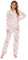 GLOBAL Ensembles de Pyjama pour Femme Coton | Pyjama Femme 100% Coton | Haut Boutonné sur Le Devant et Bas avec Cordon de Serrage