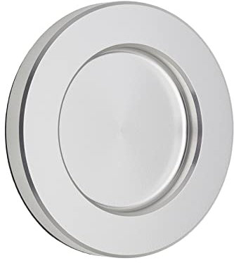SOTECH Tirador para puertas correderas TEYO aspecto acero inoxidable Ø 70 x 8 mm autoadhesivo (3M VHB) Tirador de mueble concha de acero inoxidable para puertas de cristal