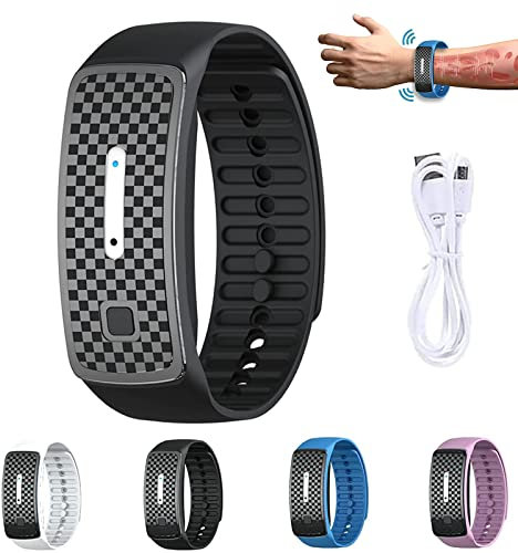 2 Stück Matteo Ultraschall-Körperform-Armband, UltraSonic LymphDrainage Slimfit-Armband, Magnetarmband für alle Männer und Frauen (Schwarz)