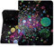 Berkin Arts for iPad Mini 7th 2024 & iPad Mini 6th 2021 (8.3 Inch) Folio Case Premium Leather Cover Holography Cosmic Colorful Galaxy Theme