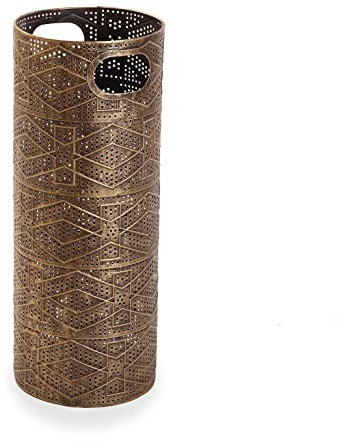 Versa Leyla Schirmständer für Eingang, Raum oder Halle, moderner Schirmhalter, Maßnahmen (H x L x B) 53 x 20 x 20 cm, Metall, Farbe: Kupfer