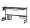 HUOLE Escurridor de Platos de Acero Inoxidable para Platos, Cuencos, Tazas para Estante de Cocina, Desmontable, 2 Niveles (85x32x52cm)