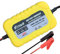 KATBO 2Amp Battery Charger 6V 12V Trickle Charger Sealed Lead Acid Battery Maintainer for Cars 4 Wheelers Motorcycles ATVs RVs Powersports (Yellow)
