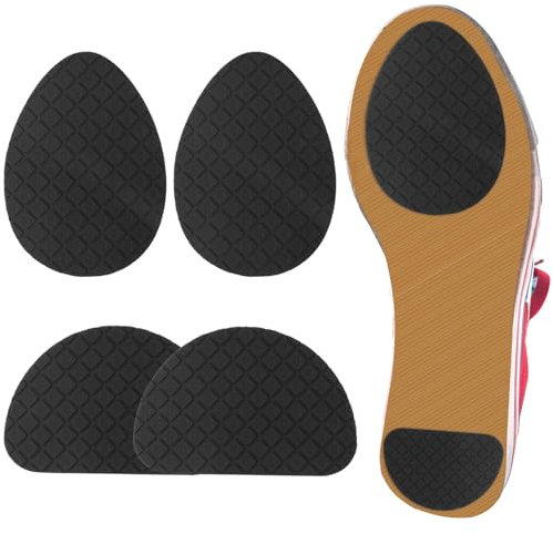 Rutschfeste Schuhpolster Selbstklebende Schuhsohlenschutz High Heel Pads für Schuhe Rutschfeste Schuhgriffe für Damen und Herren (Schwarz 2 Paar)