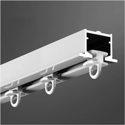 Vorhangschienenschiene, versenkt, unsichtbare Vorhangschiene, Privatsphäre, Raumteiler, kommerzielle Aluminium-Deckenvorhangschiene für Wohnzimmer, Krankenhaus, Hotel, 7, 8, 9, 10,