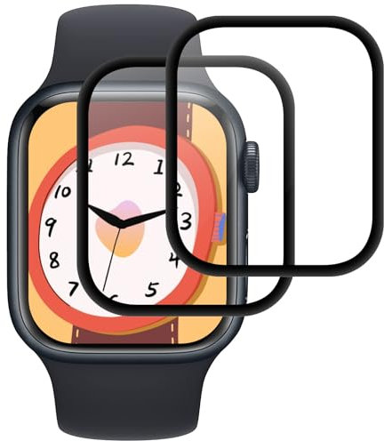 IQShield Verre Trempé pour Apple Watch Series 6/5/4/SE 40mm, Protection D'écran pour iWatch 6/5 40mm, Vitre Trempé Haute Sensibilité, 9H Dureté Protecteur, 3D Couverture Complète Glass - 2 Pièces