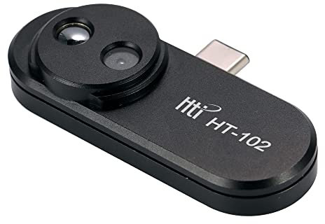 Irfora Thermal Imager, Téléphone Portable Multifonctionnel Caméra Thermique Infrarouge Externe Affichage du Point Central pour Téléphones Android Outils Multifonctionnels avec Adaptateur