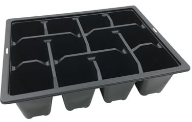 Oakland Gardens 12 Cells Multi Cell Tray Bedding Pack Plug Plant Half Size Seed Trays Inserts With Holes Pack of 20