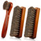 Shoe Cleaning Kit - 3 Piece Boot Brush Set, Horse Hair Brush for Leather Shoes, Boot Cleaning Brush With Care Clean Dauber Applicators