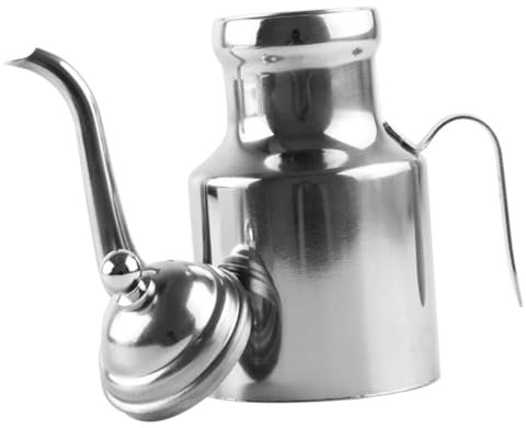 Alipis 2 Pièces Pot à Huile En Acier Inoxydable Pot Séparateur De Graisse Cruche D'huile Cruche De Bruine D'huile Distributeur D'huile D'olive En Acier Inoxydable Écrémeuse Pouvez Liquide