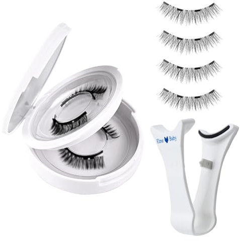 Magnetische Wimpern Mit Zange, Wiederverwendbare Magnetische Wimpern Im Natürlichen Look Ohne Eyeliner Kein Kleber Nötig Weiche Komfort-magnetische Falsche Wimpern