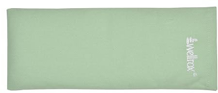 WELLROX Restoratives natürliches gewichtetes Augenkissen, Lavendelduft, gewichtete Augenmaske, Augenkissen, 100% Baumwolle, gewichtetes Augenkissen zum Schlafen, Meditations-Augenmaske gewichtet