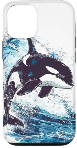 Hülle für iPhone 14 Orca t mit einem süßen Orca