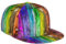 TDTRADD Baseballkappe mit flachem Rand, regenbogenfarben, mit Gay-Pride-Herzen, Unisex, Erwachsene, verstellbar, langlebig, Outdoor-Kappe, Holzbretter zum Bemalen, Einheitsgröße